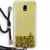Majorelle Blue Print: Samsung Galaxy J3 (2017) Transparant Hoesje met koord