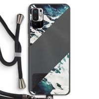Golven: Xiaomi Redmi Note 10 5G Transparant Hoesje met koord
