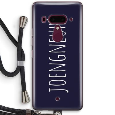 Joengneuh!: HTC U12+ Transparant Hoesje met koord