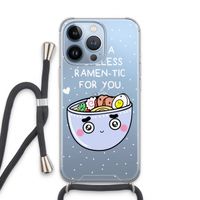 I'm A Hopeless Ramen-Tic For You: iPhone 13 Pro Transparant Hoesje met koord
