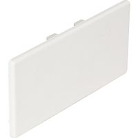 Eindstuk voor wandgoot 65 x 130mm Ral 9010 wit