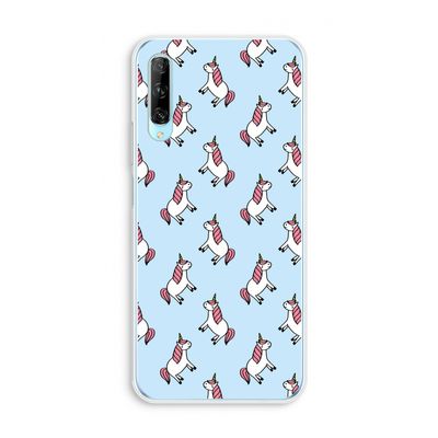 Eenhoorns overal: Huawei P Smart Pro Transparant Hoesje