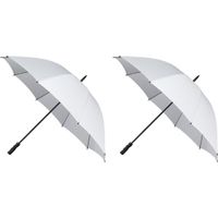 2x Golf stormparaplus wit windproof 130 cm