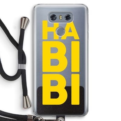 Habibi Blue: LG G6 Transparant Hoesje met koord