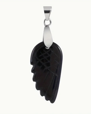 Obsidiaan Engelvleugel Ketting - Sieraden - Spiritueelboek.nl