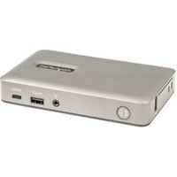 StarTech.com USB-C Dock, USB-C naar DisplayPort 4K 30Hz of VGA, 65W Power Delivery Pass-Through Char - thumbnail