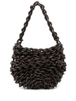 Alienina sac porté épaule Alice à design tressé - Marron