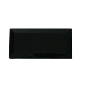 Terre d&apos;Azur Metro Zwart 7,5x15 cm