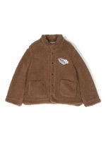 There Was One Kids veste bomber à patch logo - Marron - thumbnail