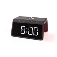 Wekker met Draadloze Lader | Qi gecertificeerd | 5 / 7.5 / 10 / 15 W | USB-A Male | Nachtlamp | 2 Alarmtijden | Snoozefunctie - thumbnail
