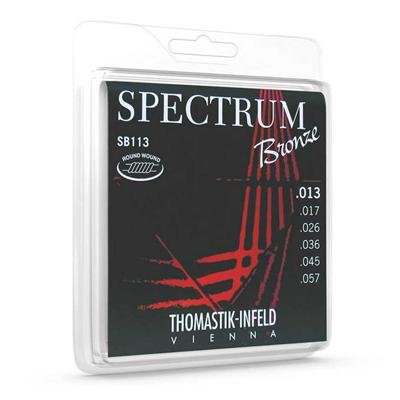 Thomastik SB113 Spectrum Bronze Roundwound Akoestische Snaren (13-57) Thomastik SB113 Spectrum Bronze Roundwound Akoestische Snaren (13-57)