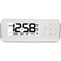 Techno Line 09599 WT 498s Wekker Zendergestuurd Wit Alarmtijden 2