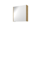 Proline Comfort spiegelkast met spiegels aan binnen- en buitenzijde en 1 deur 60 x 60 x 14 cm, ideal oak - thumbnail