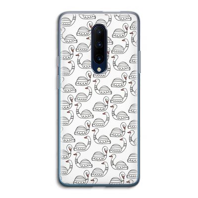 Zwanen: OnePlus 7 Pro Transparant Hoesje