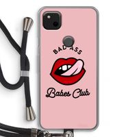 Badass Babes Club: Pixel 4a Transparant Hoesje met koord