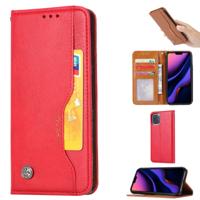 Knead huidtextuur horizontaal Flip lederen case voor iPhone 11 Pro met foto frame & houder & kaartsleuven & portemonnee (rood)
