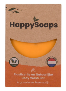 HappySoaps Arganolie & Rozemarijn Body Wash Bar