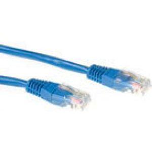 ACT Blauwe 1 meter U/UTP CAT5E patchkabel met RJ45 connectoren