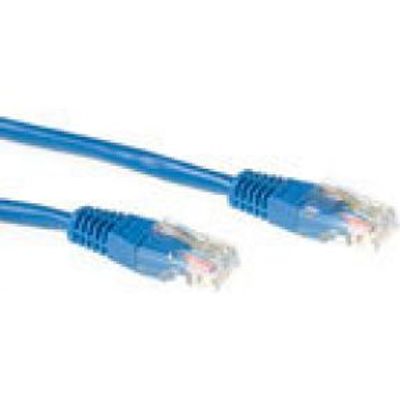 ACT Blauwe 1 meter U/UTP CAT5E patchkabel met RJ45 connectoren