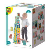 SES tiny talents stapelblokken toren met dieren figuren SES tiny talents stapelblokken toren met dieren figuren