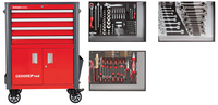 Gedore RED R22041004 | Gereedschapwagen WINGMAN | 4 laden | 129-Delig - 3301689