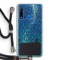 Moroccan Print: Huawei P20 Lite (2019) Transparant Hoesje met koord