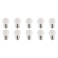 LED Lamp 10 Pack - Romba - Wit Gekleurd - E27 Fitting - 1W - thumbnail