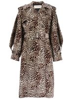 Alexandre Vauthier trench à motif léopard - Marron