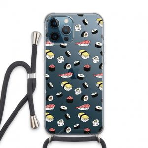 Sushi time: iPhone 13 Pro Max Transparant Hoesje met koord