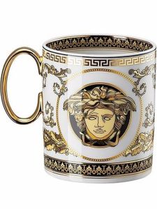 Versace mug Virtus Alphabet O en porcelaine - Blanc