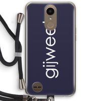 Gijweet: LG K10 (2017) Transparant Hoesje met koord