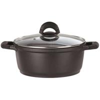 Casseruola in alluminio pressofuso - GSW - SILCOGUSS - 28 cm - Induzione - Nero