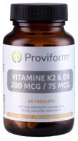 Proviform vitamine k2 200mcg & d3 75mcg