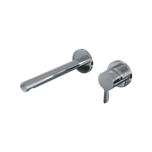 Inbouw Wastafelmengkraan Brauer Chrome Edition Coldstart Rechte Uitloop Halfronde Hendel Rechts Chroom Met Rozetten
