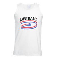 Australie tanktop voor heren met vlaggen print 2XL  -