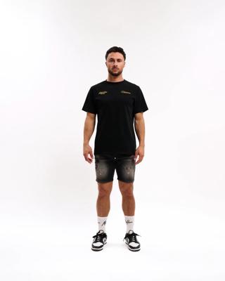 Malelions Champagne T-shirt Mm1-hs25-61 Print T-shirts 900 Black