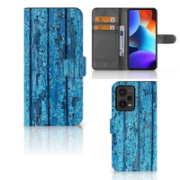 Xiaomi Redmi Note 12 Pro Plus Book Style Case Wood Blue