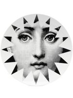 Fornasetti assiette à imprimé graphique - Blanc - thumbnail