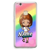 Chibi Maker vrouw: Huawei Ascend P10 Lite Transparant Hoesje