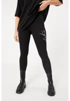 Couture Club Essentials Fitted Legging Dames Zwart - Maat XS - Kleur: Zwart | Soccerfanshop