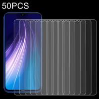 For Xiaomi Redmi Note 8 50 PCS 0.26mm 9H 2.5D Tempered Glass Film