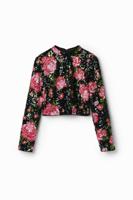 Cropped blouse rozen pailletten M. Christian Lacroix - RED - L Cropped blouse rozen pailletten M. Christian Lacroix - RED - L
