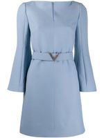 Valentino Garavani robe à taille ceinturée - Bleu Valentino Garavani robe à taille ceinturée - Bleu