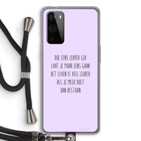 Gek: OnePlus 9 Pro Transparant Hoesje met koord