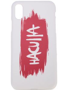 Haculla coque d'iPhone XS Brush Stroke - Blanc