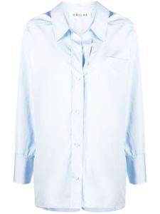 Câllas Milano chemise Petra en popeline à imprimé graphique - Bleu