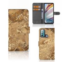 Motorola Moto G60 | Bookcase | Marmer Creme