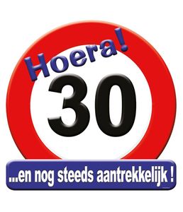 Huldeschild Hoera 30 Jaar