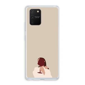 I drink wine: Samsung Galaxy S10 Lite Transparant Hoesje