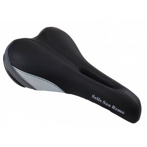 Selle San Remo zadel ATB/MTB 250 x 155 mm heren zwart